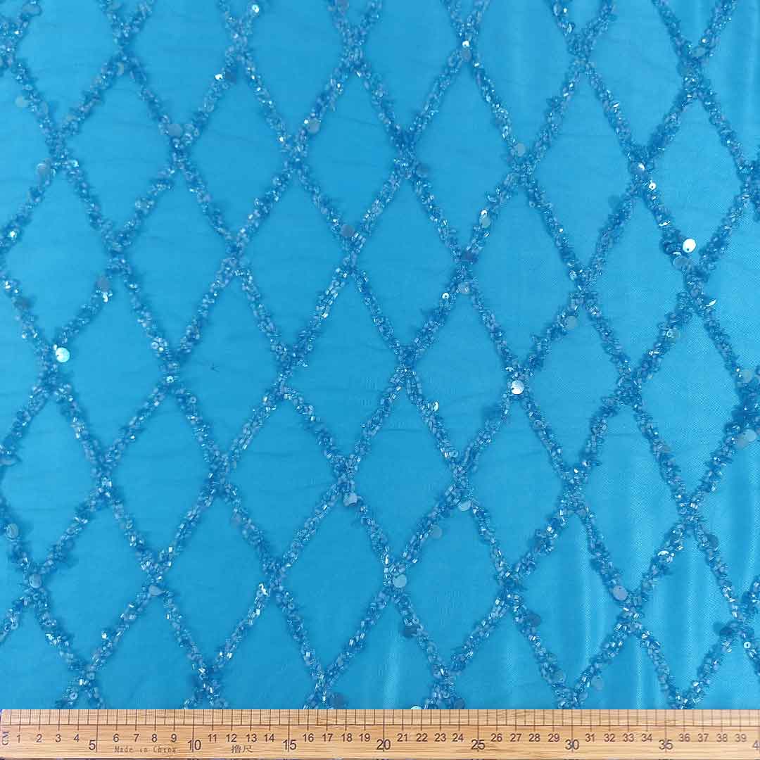 BR01801-3_1.jpg Knitted Fancy Tulle Design 05Teal (Per Piece)