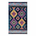 Abstract Diamonds 160 x 230cm Blue