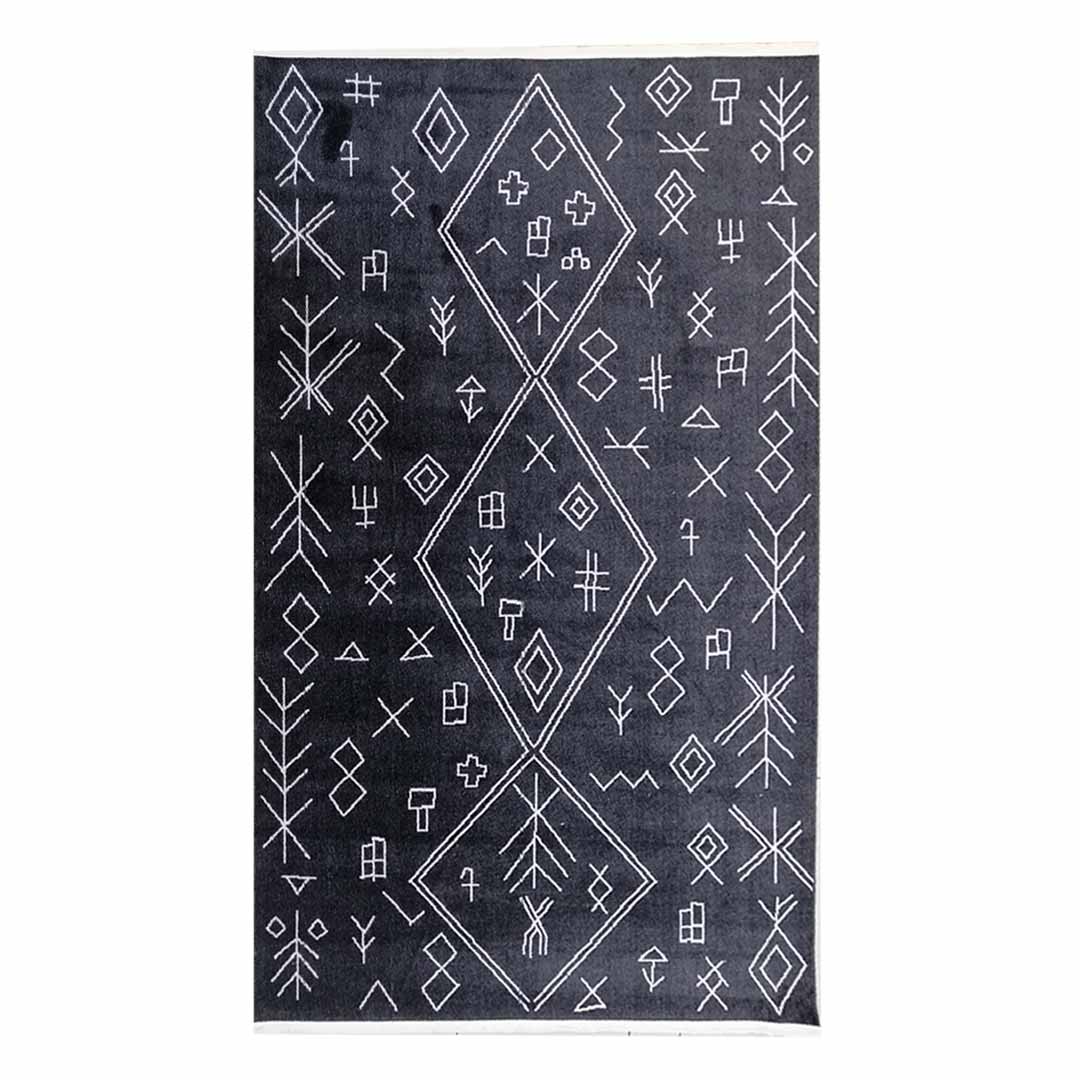 CA0115148_1.jpg Modern Ethnic Signs 160x230cm Black Carpet