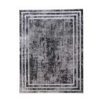 Squared 160x230cm Black&Grey Carpet