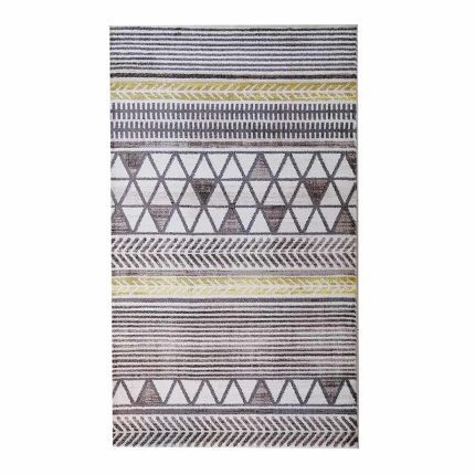 Ethnic 160x230cm Light Brown/White Carpet