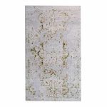 Distressed 160x230cm Cream&Green Carpet
