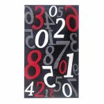 Numeric 160x230cm Black&Red Carpet