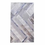 Rhombic Marble 160x230cm Blue & Grey