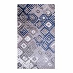 Squared Marble 160x230cm Blue & Grey