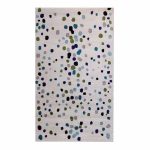 PolkaDot 160x230cm Green&Purple Carpet