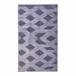 Diamond Shapes 160x230cm Black & Grey