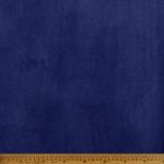 Mongolian Plush Fleece Plain Navy Fabric