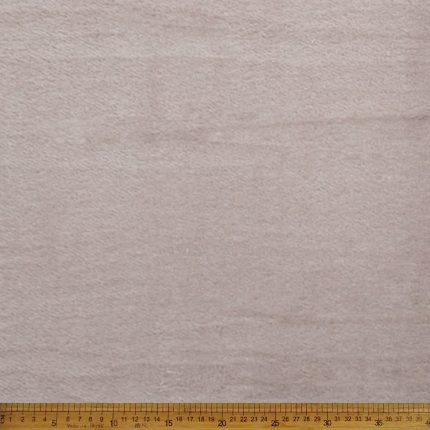 Mongolian Plush Fleece Plain Beige Fabric
