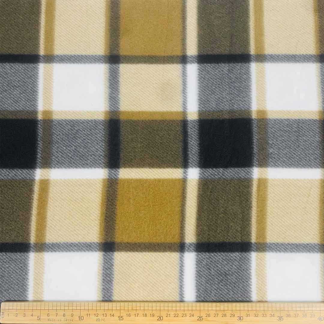 DR1022-66_1.jpg Printed Polar Fleece Brown Check
