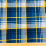 Printed Polar Fleece Blue Check