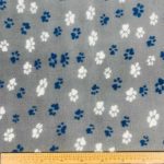 Printed Polar Fleece Dog Paw