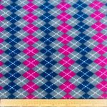 Printed Polar Fleece Pringle Pink