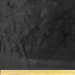 Faux Rabbit Fur Plain Black Fabric