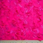 Bridal Floral MMS135 Fuchsia – Elegant fuchsia floral fabric, perfect for creating wedding gowns, bridesmaid dresses, and special occasion pieces, adding vibrancy and luxury to your designs.