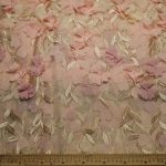 Bridal Floral MMS135 Multi Pink – Elegant fabric with a multi-colored floral design in soft pink, ideal for creating wedding gowns, bridesmaid dresses, and special occasion attire.