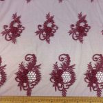 : Beaded Lace A-8 -3 fabric with intricate beading and delicate lace, adding elegance and sparkle to special occasion designs. Perfect for bridal wear and evening gowns.