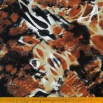 Scuba Crepe Burnt Red Abstract Printed – Bold burnt red fabric with abstract print, perfect for creating stylish garments, home décor, and accessories, offering elegance and modern flair with lasting durability.