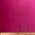 Stretch Velvet Plain Cerise Pink 150cm 7, luxurious fabric in vibrant cerise pink for stunning creations.
