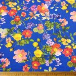 : Ponti Roma Printed fabric with a bold print, perfect for creating stylish clothing and home decor.