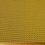 Knitted Jacquard Ethnic Mustard 13512 fabric with a detailed ethnic pattern in mustard, ideal for fashion and home decor projects.