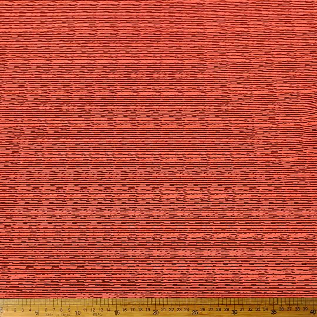 DR093010-037_1.jpg Knitted Jacquard Ethnic Salmon 13513, featuring a vibrant salmon color and intricate ethnic jacquard design, ideal for fashion and home decor projects.