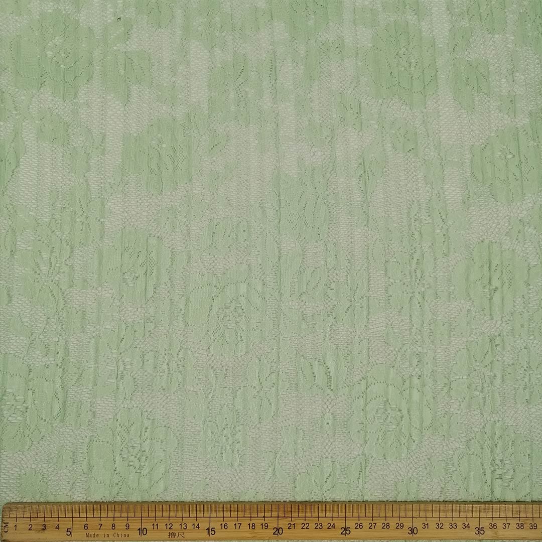 DR10501-2_1.jpg Pleated Lace 5071 Yellow Flowers, featuring a vibrant yellow floral pattern and delicate pleats, ideal for fashion and crafting projects.