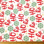 Printed Mini Matt Christmas Prints Cream 150cm