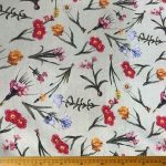 Dunhill Printed Red Flower Green 01