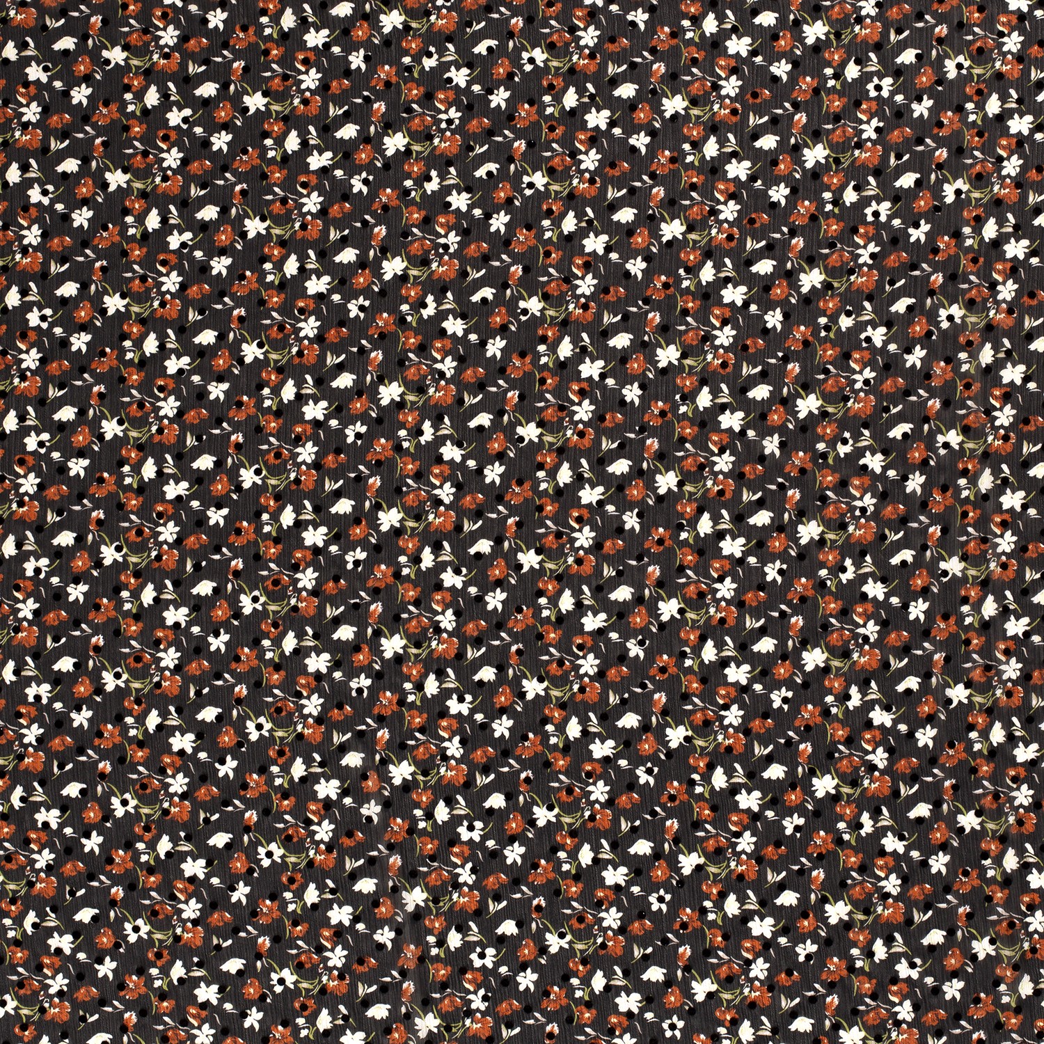 DR15026-056_1.jpg Chiffon Flock Floral Brique 15026/056 - Chiffon fabric Metro Lifestyle