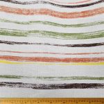 Multi-Coloured Stripe Polyester-2 fabric with a bold and vibrant striped pattern, ideal for reupholstering sofas, chairs, and cushion