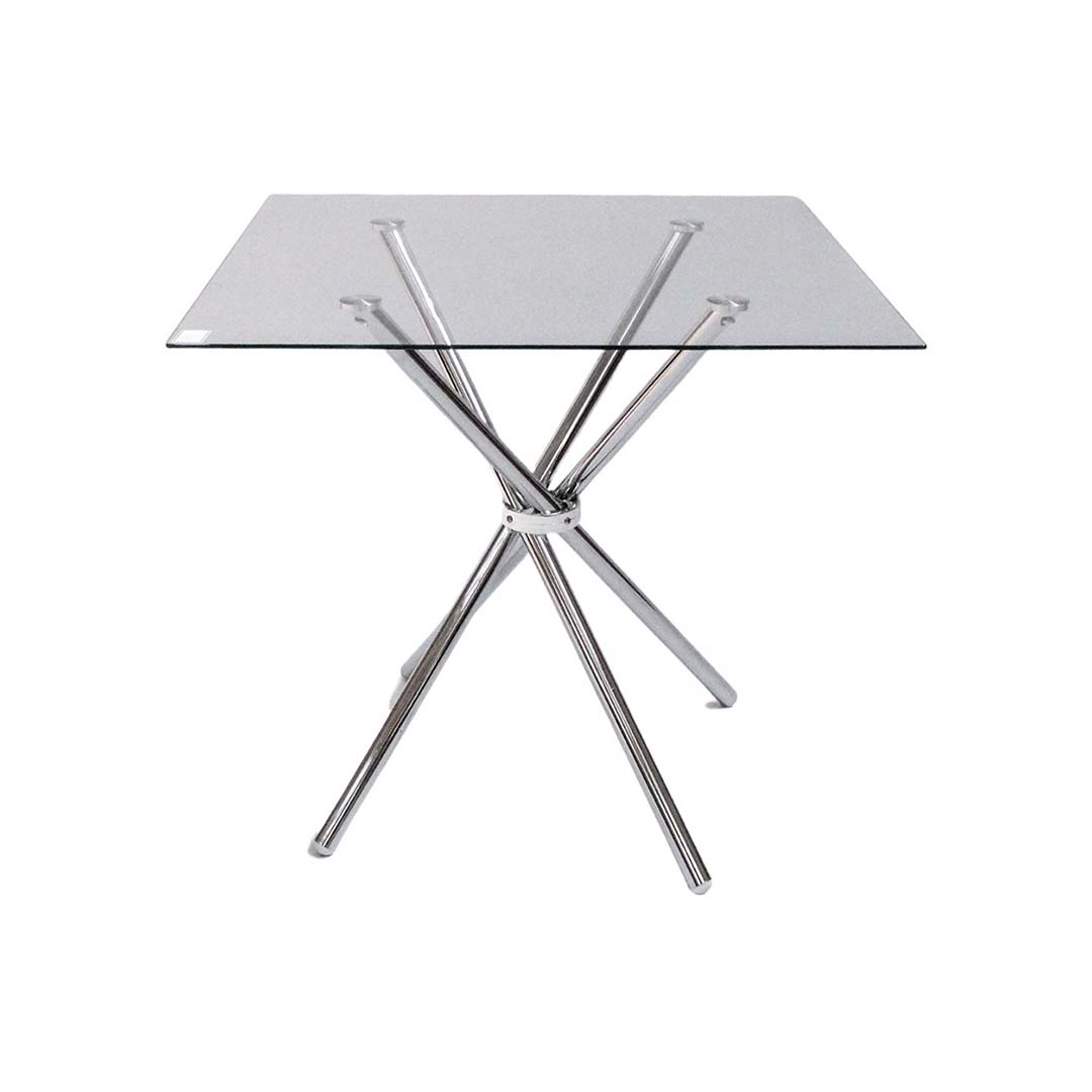 FU080054_1-1.jpg Square Glass Table C10 - Modern and sleek square glass table with a durable frame, ideal for living rooms, offices, or dining areas.