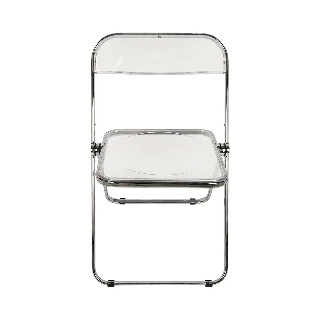 FU11043_1-1.jpg Chair Foldable Clear YKL - Modern and minimalist clear foldable chair offering comfort, durability, and space-saving design for various settings.
