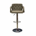 Bar Stool Grey 935A - Modern grey bar stool with a sleek design, offering comfort and durability for contemporary kitchens, bars, and commercial settings.