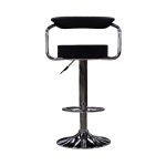 Bar Stool Black 833 - Sleek and durable black bar stool with a minimalist design, offering comfort and easy maintenance for modern spaces.