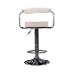Bar Stool White 833 - Elegant and durable white bar stool with a minimalist design, offering comfort and easy maintenance for any modern space.