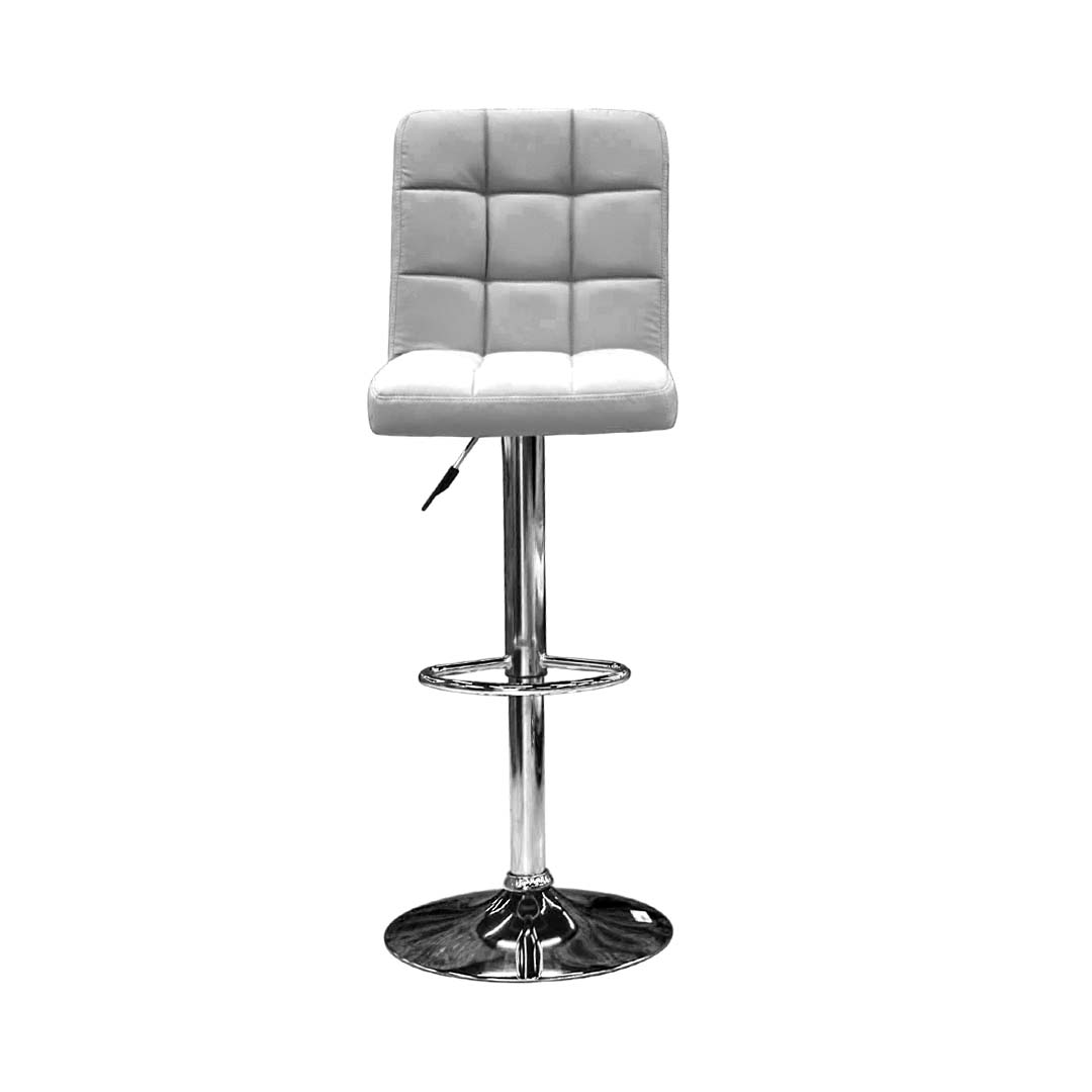 FU14240_1-1.jpg Bar Stool White 713 - Sleek and durable white bar stool with a minimalist design, offering comfort and ease of maintenance for any modern space.
