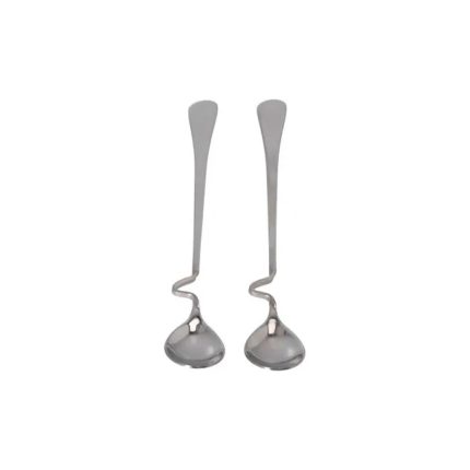 Coffee Spoons 2pcs 11cm HK11-2 from Metro Lifestyle, featuring durable stainless steel construction and a polished design, ideal for stirring coffee, tea, or enjoying desserts.