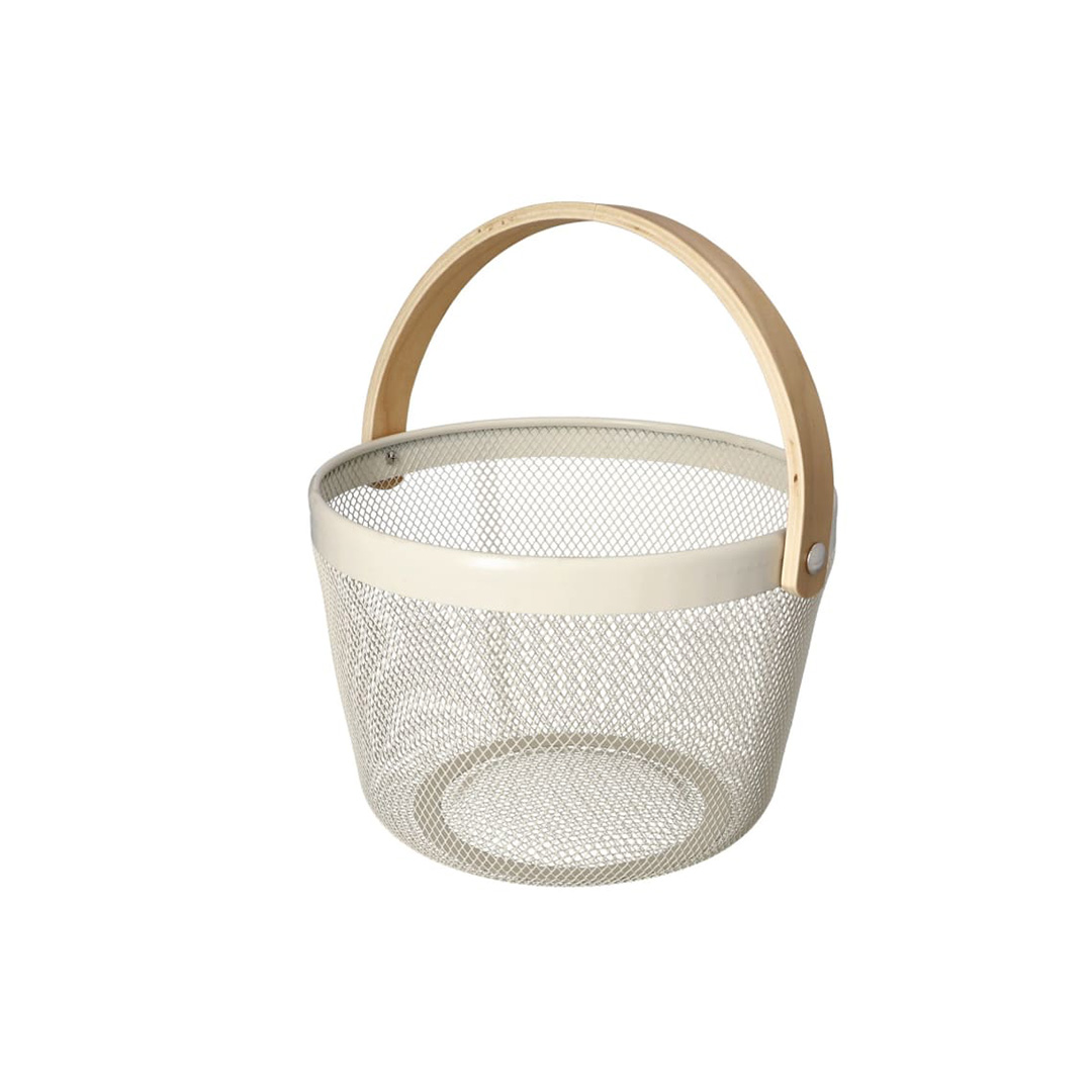 GL039003_1-1.jpg Stainless Steel Mesh Storage Baskets from Metro Lifestyle, featuring durable stainless steel construction, a mesh design for airflow, and versatile use in any room for efficient organization.