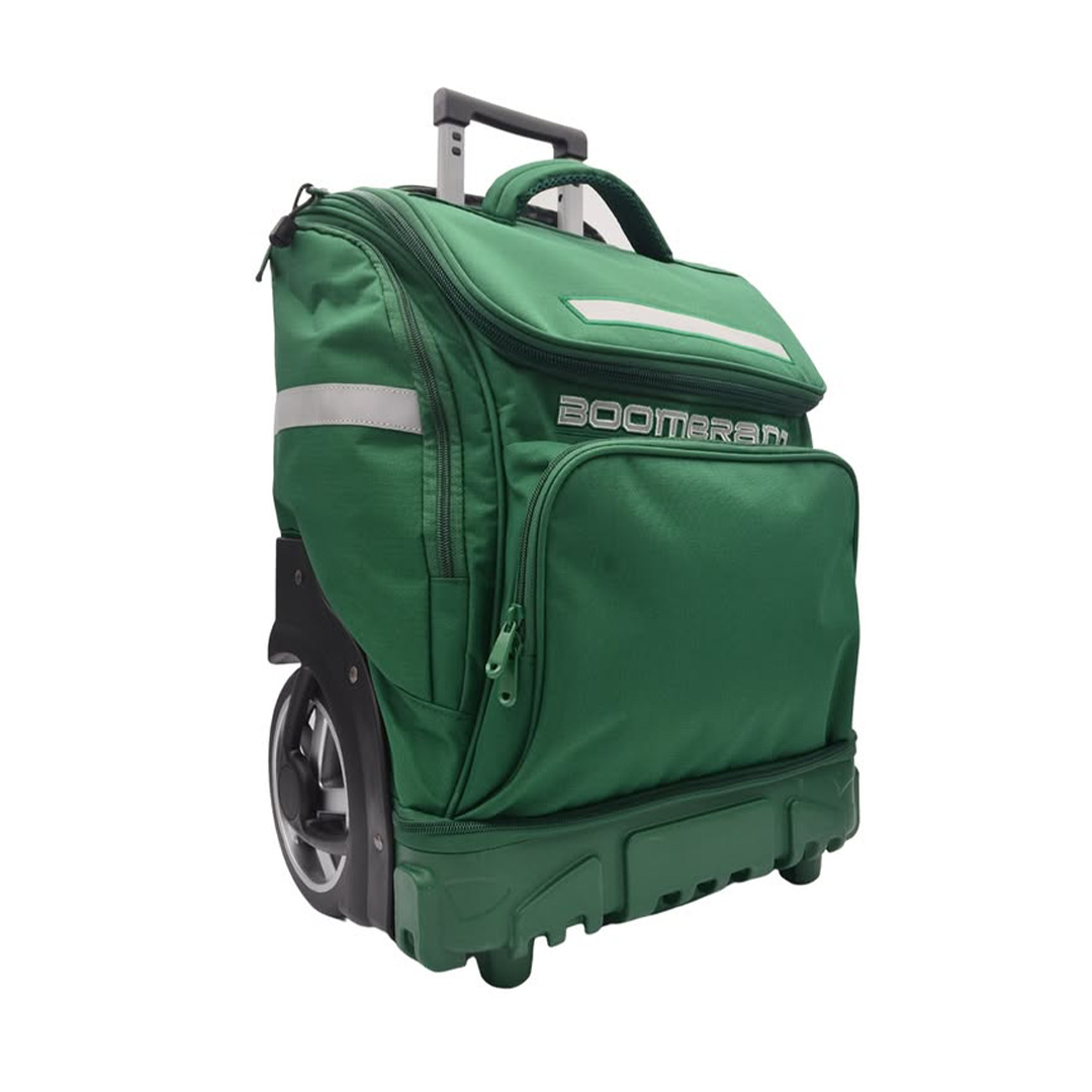 ME24031-3_1-1.jpg BOOMERANG Hardbase Backpack Green from Metro Lifestyle, featuring a durable hard base, spacious compartments, and a vibrant green design, ideal for school, work, or travel.