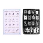 Sewing Machine Presser Feet Set 16PCS M.F.S.047-1056, available at Metro Lifestyle, perfect for various sewing projects with durable and versatile presser feet.